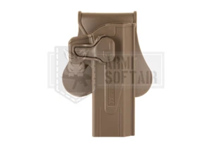 AMOMAX QUICK FAST POLYMER Paddle Holster WE / TM Hi-Capa TAN DESER AIRSOFT - Imagen 1 de 1