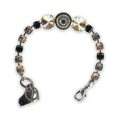 Pulsera de Mariana Adeline Coll. Glamoroso Golden Shadow, Jet, AB y Silver... Foto 1 de 3
