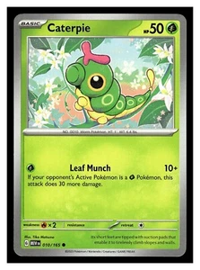 Pokemon Caterpie 010/165 Scarlet & Violet 151 - Picture 1 of 1