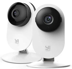 YI 2pc Security Home Camera Baby Monitor 1080p WiFi Smart Indoor Nanny IP Cam - Picture 1 of 9