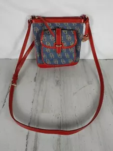 Dooney & Bourke Red and Denim Signature Cross Body Bag - *Brand New* - Picture 1 of 8