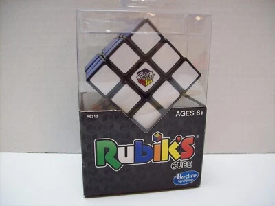 Rubiks Cube Original Brain Teaser Puzzle Strategy w/Stand Hasbro Age 8+ NEW - Image 1 of 4