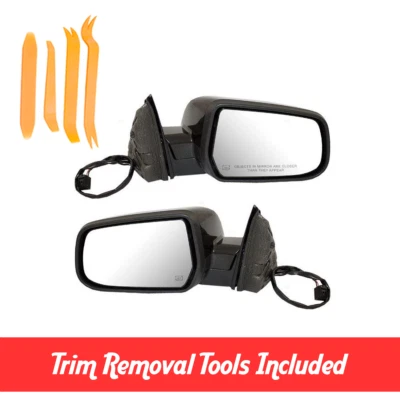 New Left & Right Heated Power Mirror Set For 2010-2014 Chevrolet Equinox Terrain - Image 1 of 3
