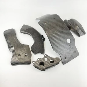 2006-2008 Kawasaki KX250F Carbon Fiber Skid Plate Chain Guide Engine Frame Guard - Picture 1 of 16