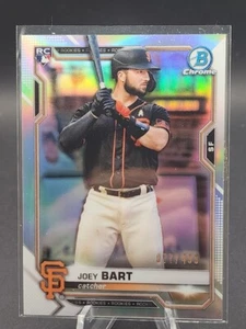 2021 Bowman Chrome #23 Joey Bart /499 Refractor Rookie Card Giants - Bild 1 von 2