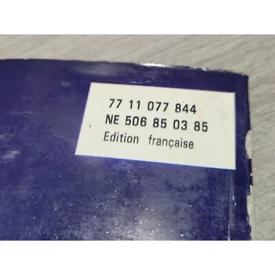 Renault R25 tous modeles - 1985 - Manuel Notice Conduite et entretien NE506 - Photo 1/4