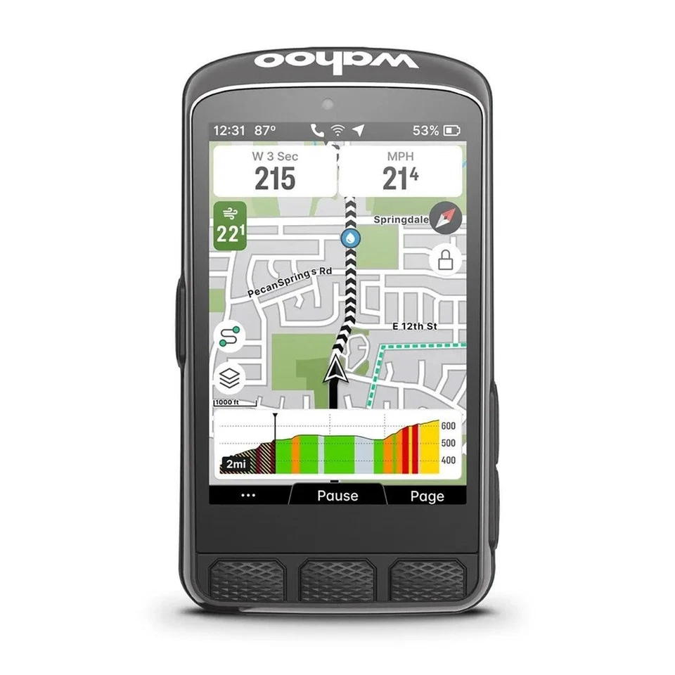 Element Ace GPS - Schwarz WFCC7 Wahoo GPS Fahrradcomputer