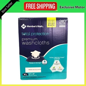 Member's Mark Adult Washcloths (240 ct.) 5 Packs of 48 - Picture 1 of 1