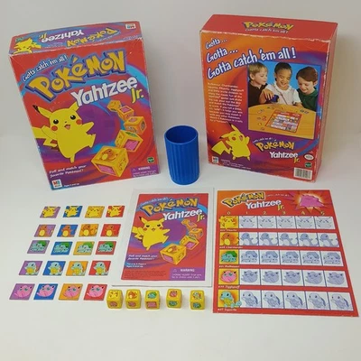 Vintage Milton Bradley Hasbro Nintendo POKEMON Yahtzee Jr. Game 1999 Nintendo - Image 1 of 4