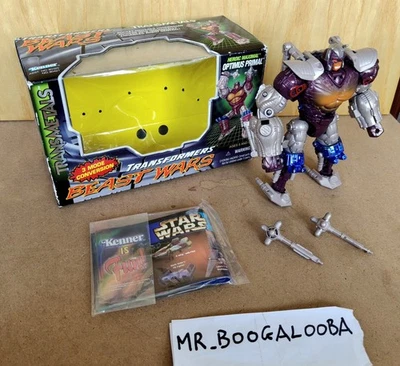 Transformers Hasbro 1997 Beast Wars Transmetals Optimus Primal MIB Complete - Immagine 1 di 4