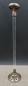 Antique Sterling Silver Glass Rod Hat Holder Millinery Display Stand - Picture 1 of 5