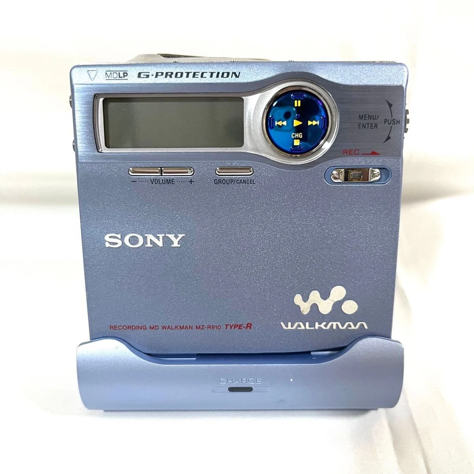 Tested Sony Walkman MZ-R910 Portable MD Recorder Blue | New 80min MD | Japan - Image 1 of 4