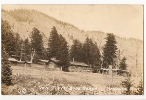 RPPC VAN CLEVE DUDE RANCH, HARLOWTON, MT - Picture 1 of 1