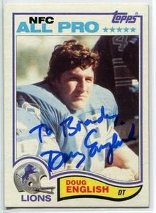 DOUG ENGLISH Signed 1982 Topps Football Authentic AUTOGRAPH #337 - Picture 1 of 1