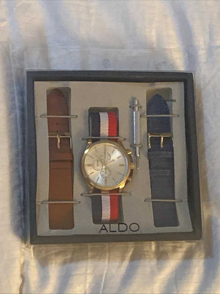 Наручные часы ALDO — 3-полосные с инструментом регулировки, никогда не носились, не использовались и не открывались - Изображение 1 из 1