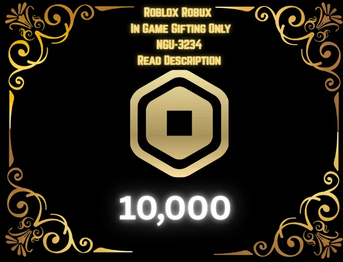 [💎] Roblox Robux | Ingame Gifting Only |10,000 Robux | No Please Donate [💎] - Image 1 of 1