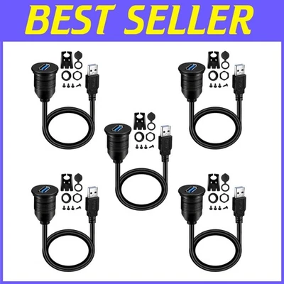 Waterproof Extension Cable 5 Pack for Car Mount 1ft - Image 1 of 2
