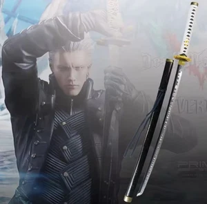 104cm Yamato Katana Devil May Cry 5 Sabre Vergil Yamato Ninja Sword Cosplay - Foto 1 di 5