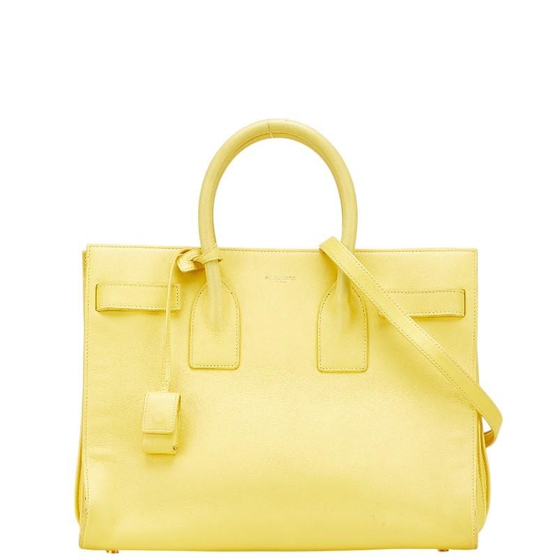 ハンドバッグ SAINT LAURENT Woman Handbag Yellow Cream 600279BRM07 9207 SAINT LAURENT サンローラン ショルダーバッグ COLLEGE M