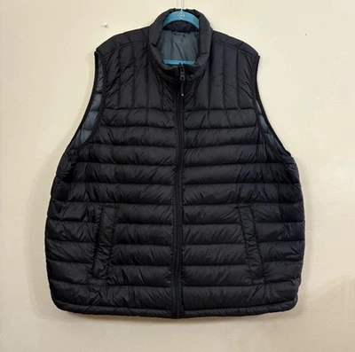Solaris Duck Down Vest Mens 3XB Black Puffer Full Zip Vest Cl - Image 1 of 4