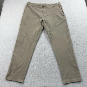 Pantalones Lululemon Para Hombre 38 Tostado Comisión Elastizados Rendimiento 5 Bolsillos Preppy - Imagen 1 de 11
