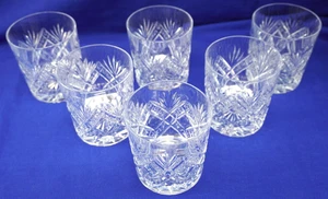 Wittwer Venezia (6) Old Fashioned Whiskey Glasses, 3 1/2"   (B14) - Picture 1 of 12