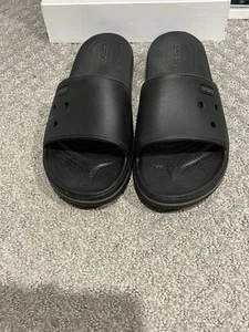 Crocs Black Slides Unisex Iconic Comfort Slipper Sandalen Pantoletten Gr. M8 W10 - Bild 1 von 8