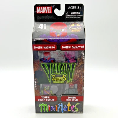 Marvel MiniMates VILLAIN ZOMBIES Halloween ComicFest Paquete de 4 Caja Set • NUEVO Foto 1 de 4