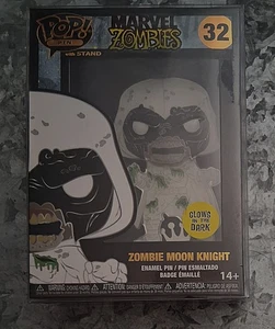 #32 Zombie Moon Knight - Marvel Zombies - Funko POP! Alfileres con soporte - GITD - Imagen 1 de 1