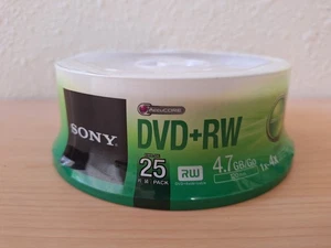 Sony AccuCORE DVD+RW 25-pack / 4.7 GB/Go (120 Min) / 1x - 4x Optical Media - Picture 1 of 4