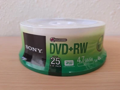 Sony AccuCORE DVD+RW 25-pack / 4.7 GB/Go (120 Min) / 1x - 4x Optical Media - Image 1 of 4