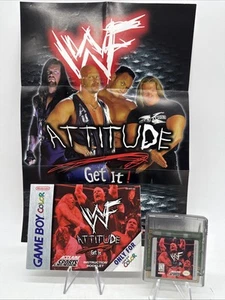 WWF Attitude (Nintendo Game Boy Color, 1999) Bedienungsanleitung & Einlegeposter - Bild 1 von 23