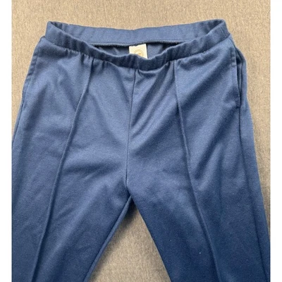 Kids Blue Zipper Ankle Pants Elastic Waist Casual Everyday Wear - Image 1 of 4
