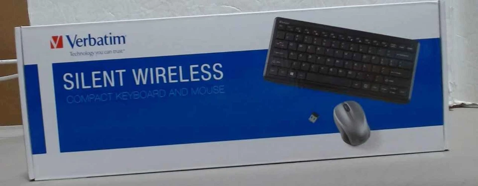 NEW Verbatim Silent Wireless Compact Keyboard and Mouse 70739  $55.06 Foto 1 de 1