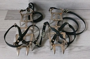 Premana Camp Cramp Ons Ice Cleats Mountaineering Hiking Made In Italy Vintage  - Picture 1 of 22