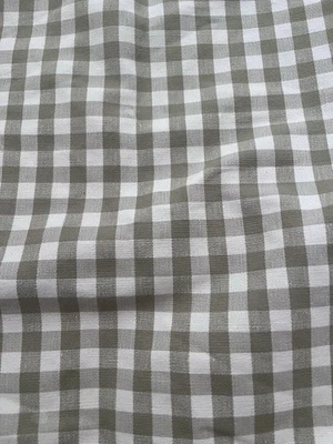 2 Throw Pillow Covers 18x18 Sage Green Gingham Check  Preppy Cottage Traditional - Image 1 of 4