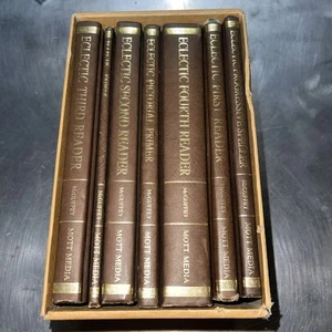 McGuffey's Eclectic Reader 7 Volume Set 1982 Mott Media Hardcover - Imagen 1 de 8