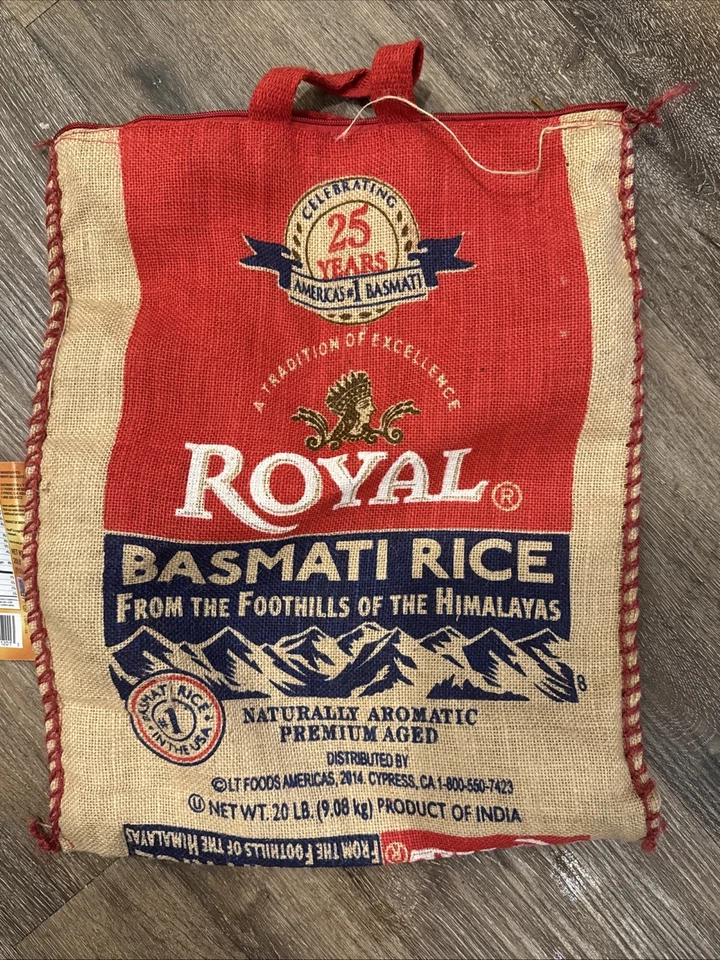 Bolsa de arroz Royal Basmati 20 libras 2 piezas Foto 1 de 1