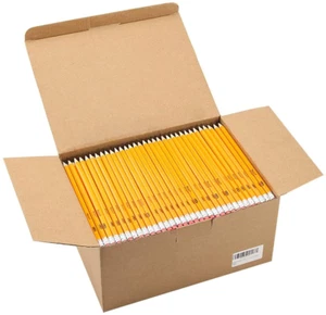 Holzgehäuse #2 HB Bleistifte, gelb, vorgespitzt, Klassenpackung, 576 Bleistifte in Box - Bild 1 von 12