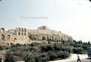1971 Acropolis Street View Athens Ektachrome 35mm Slide - Picture 1 of 2