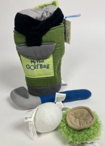NWT Gund My First Golf Bag Playset Infant Plush Golfing Putter Ball Bag Rattle - Picture 1 of 14