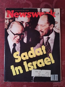 NEWSWEEK 28. November 1977 Nov 77 28.11.77 Anwar Sadat Menahem Begin Ägypten Israel - Bild 1 von 1