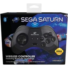 SEGA Saturn Wireless Bluetooth Controller (Black) *OFFICIAL UK SELLER*