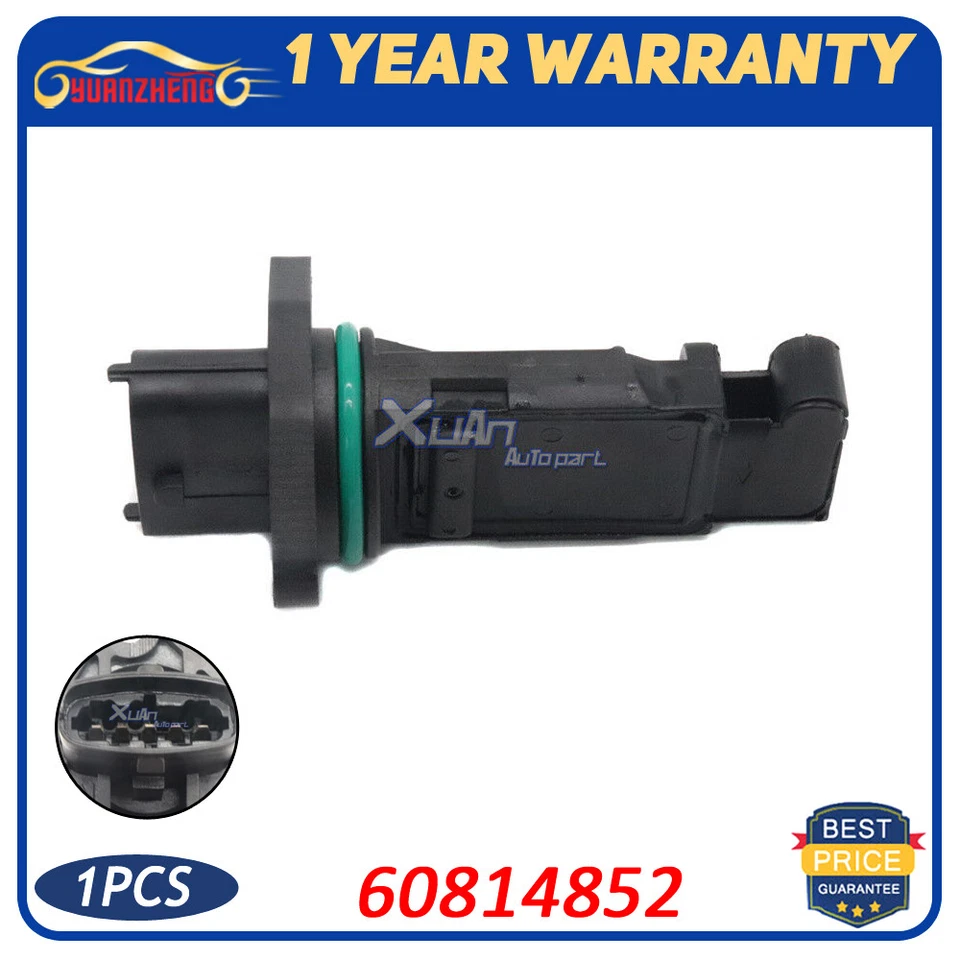 60814852 para Fiat Marea 1998-2007 1 pieza repuesto sensor de flujo de aire masa vehículo  Foto 1 de 4