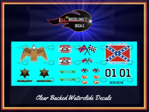 1/43 'The Dukes of Hazzard' Decal Set SCR-143-0318 - Picture 1 of 3