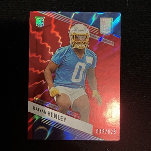 2023 Donruss Elite #124 Daiyan Henley Aspirations Shimmer RC #/625-Chargers