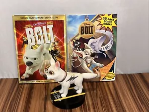 Disney BOLT Super Dog Bobblehead Statue - RARE With DVD And 52 Page Comic Book! - Picture 1 of 19