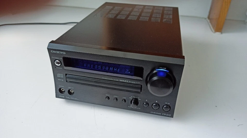 ONKYO CR-515 DAB Black Mini Hifi CD RECEIVER Amplifier Incl Remote VGC UK SELLER - Image 1 of 1