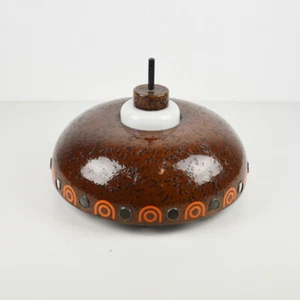 Vintage Hanging Lamp By Hustadt Leuchten - 1970s - Space Age - Ceiling Light - Picture 1 of 5