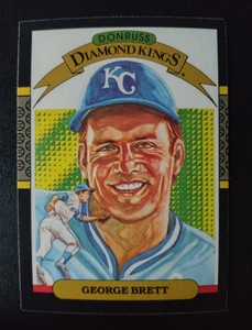 George Brett - Kansas City Royals - 1987 Donruss Diamond Kings Baseball Card #15